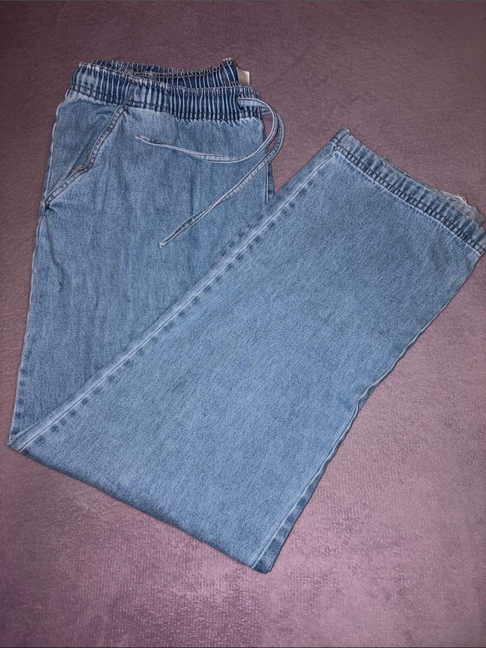 Rebecca Malone Light Blue Wide Leg Jeans